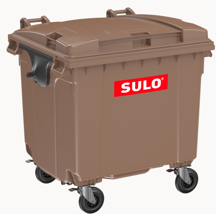 Сміттєвий бак SULO пластиковий коричневий 1100л